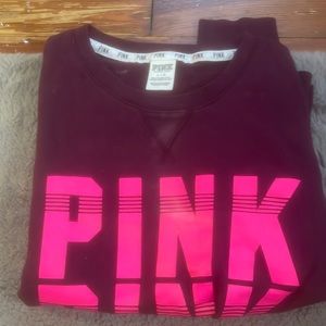 pink crewneck